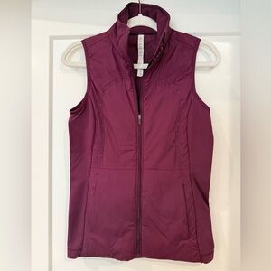 Lululemon Athletica Burgundy High-Collar Vest